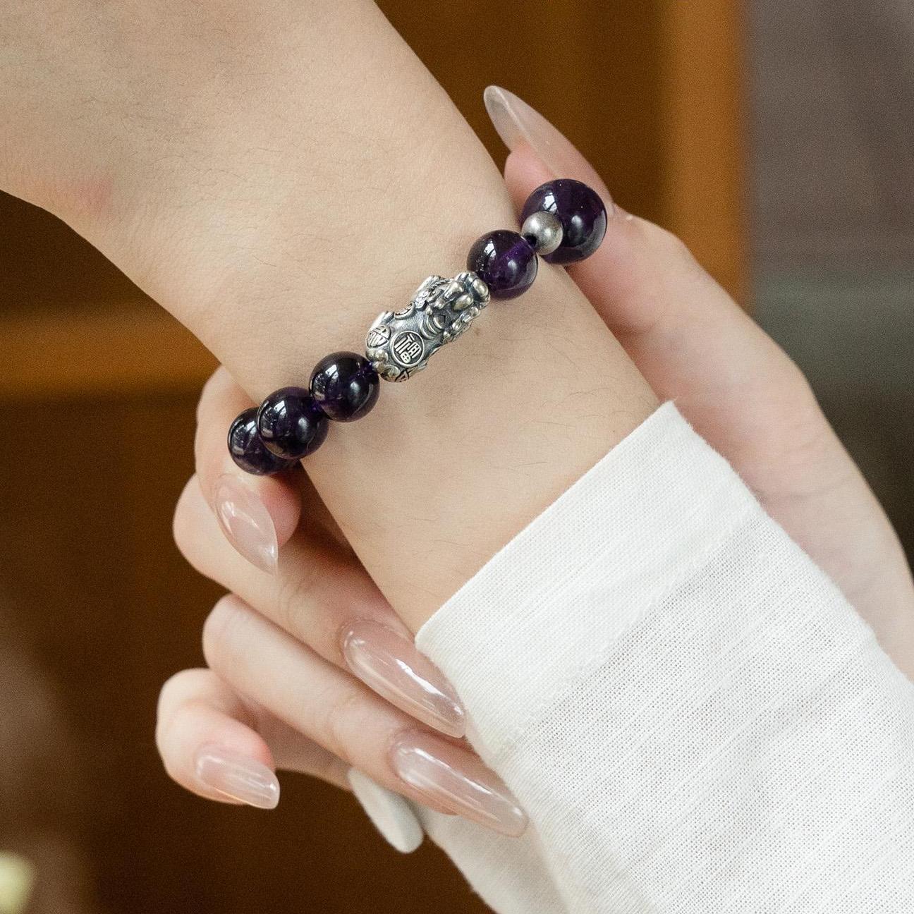 Amethyst Pixiu Bracelet