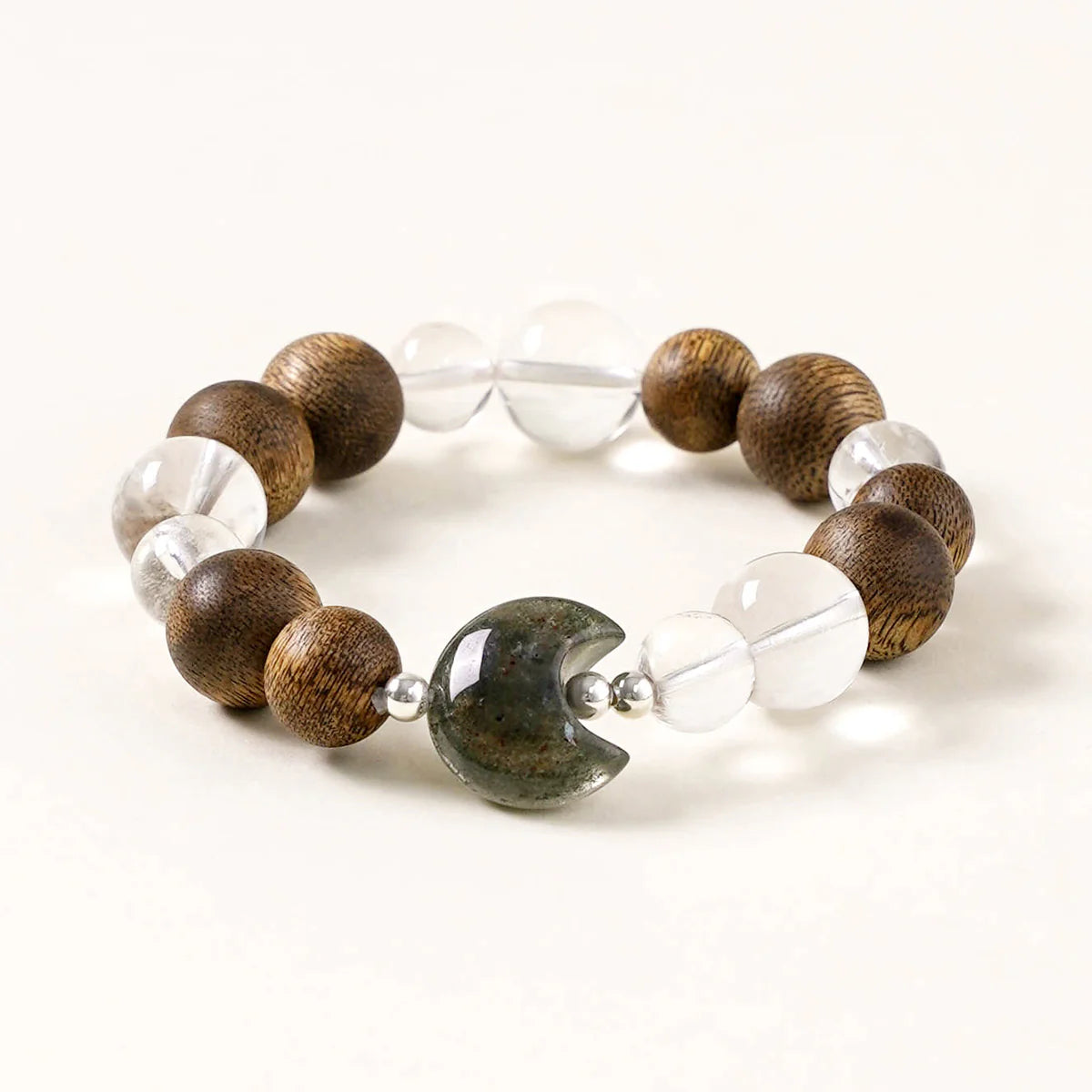 Moss Agate Lunar Harmony Bracelet