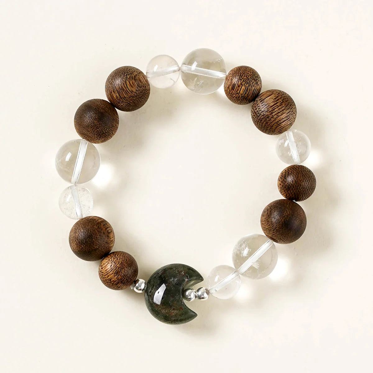 Moss Agate Lunar Harmony Bracelet