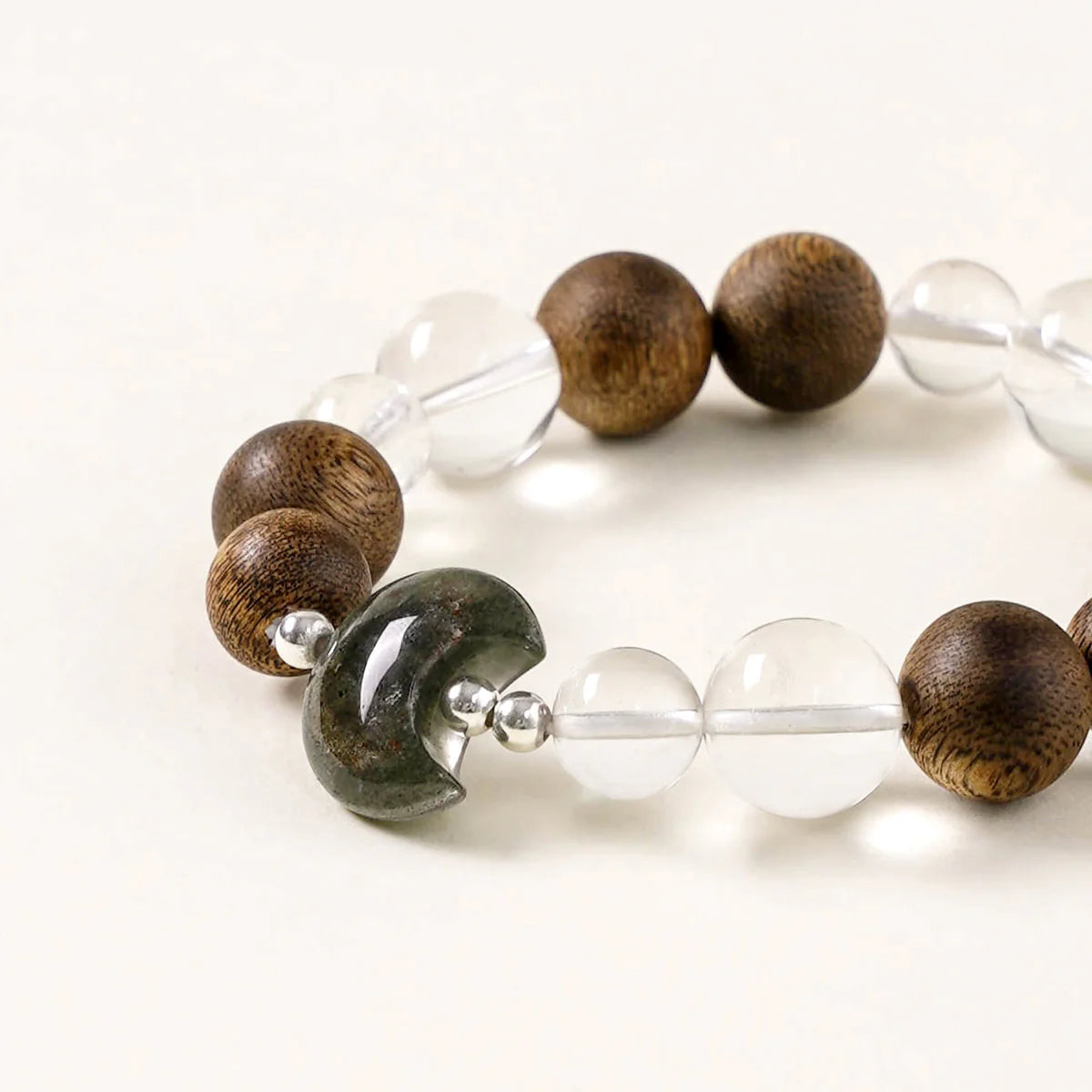 Moss Agate Lunar Harmony Bracelet