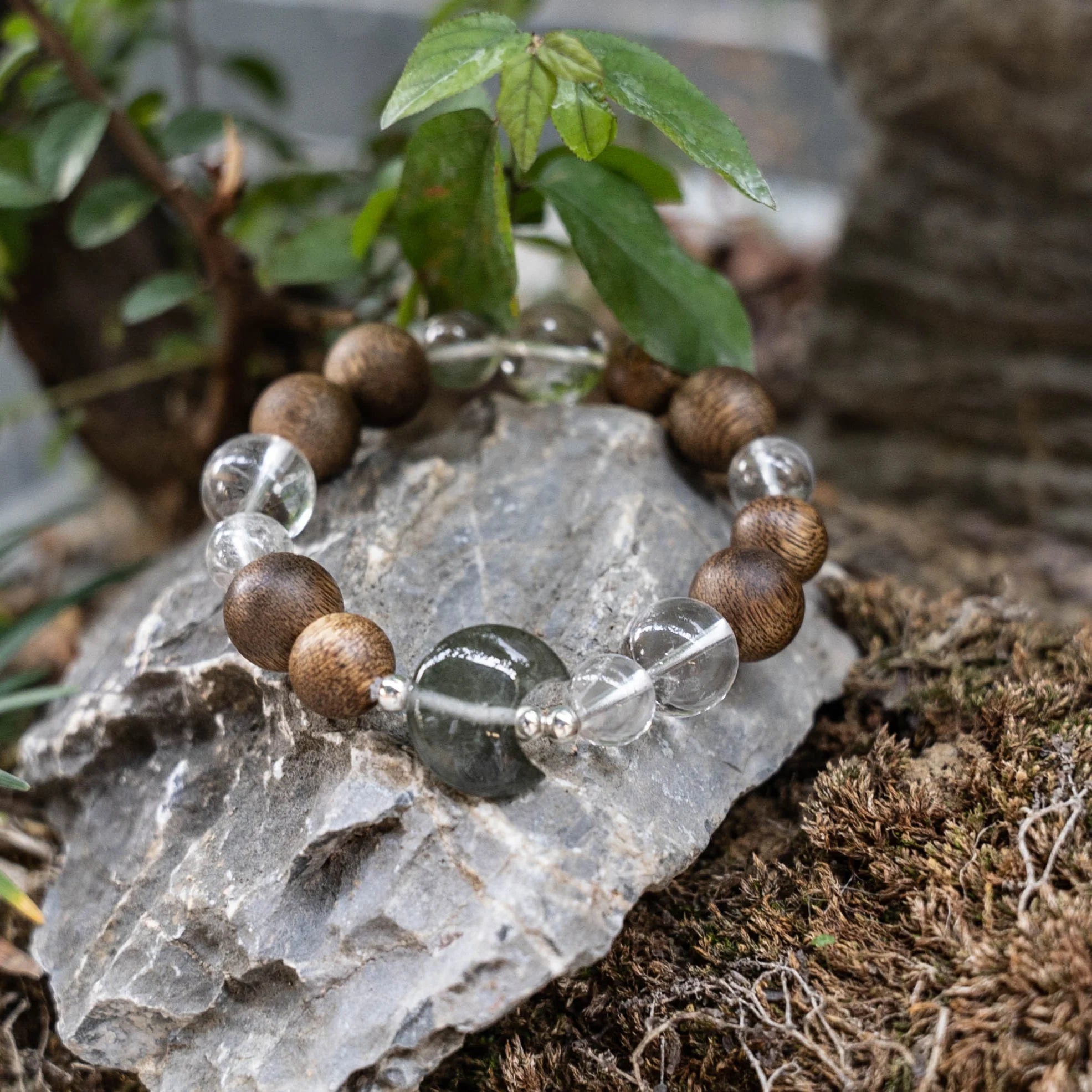Moss Agate Lunar Harmony Bracelet